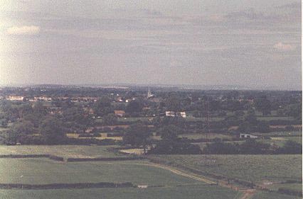 West towards Congresbury church