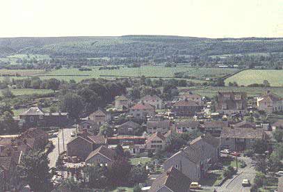 south towards Mendip